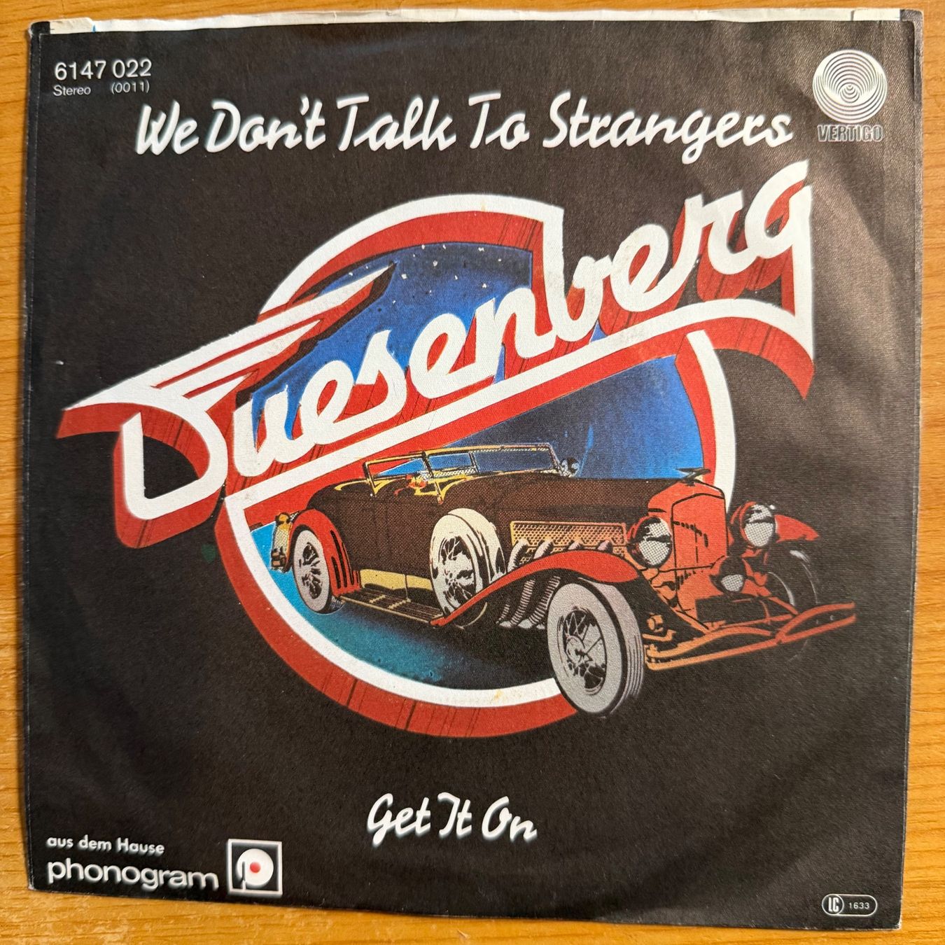 Vinyles: Duesenberg - Get It On / 1. D-Press. 1979 – D'occasion à Gais par soundcave57 1