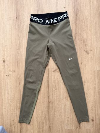 Nike Pro Leggings Khaki Grösse S guter Zustand
