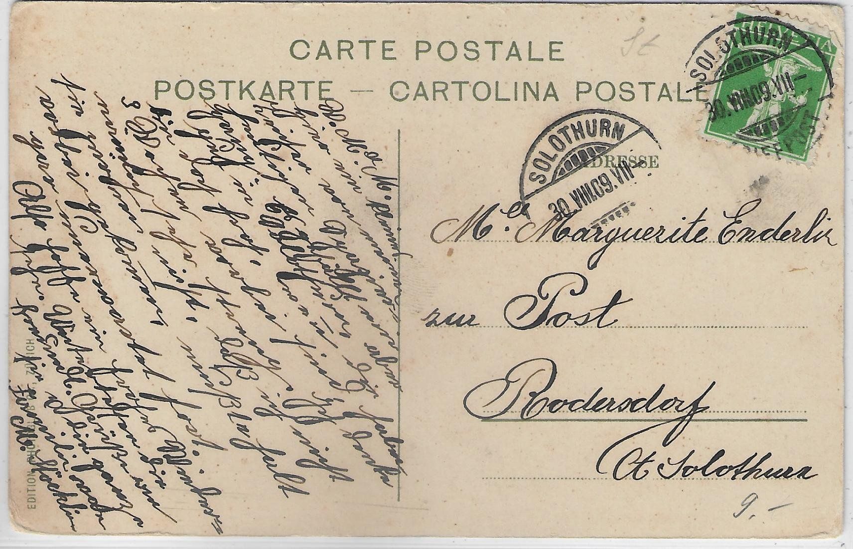 Cartes postales: Solothurn - Einsiedelei - Litho – D'occasion à Ettingen par Kartenplanet 1