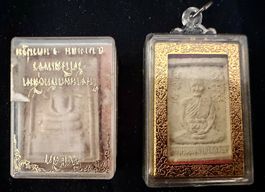 2 buddhistische Thai Talismane Amulette