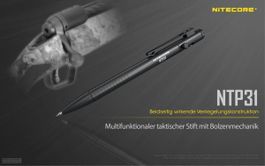 Tactical Pen NiteCore NTP31 aus Alu