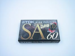Vintage TDK SA 60 Black limited Tape/Kassette OVP.