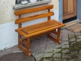 2er Holzbank Gartenbank Sitzbank Massivholz