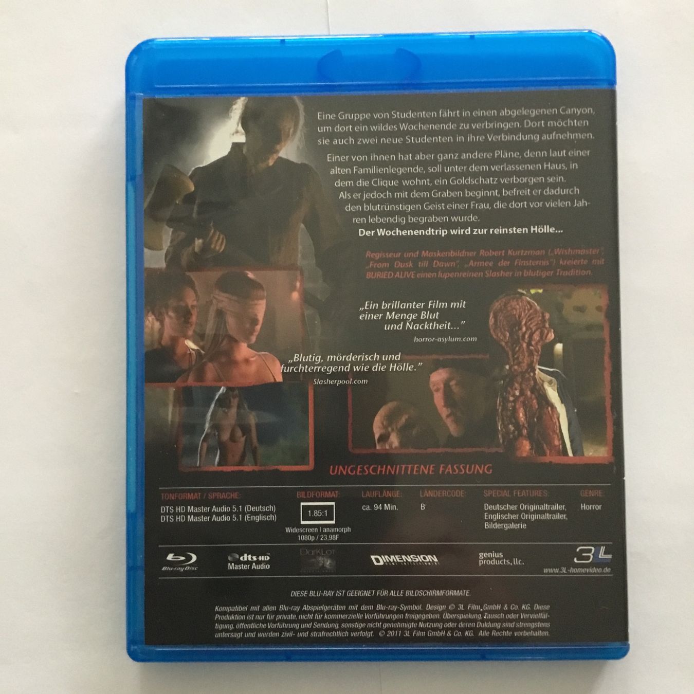 Tutti i DVDs: Buried Alive Blu Ray – Nuovo (secondo la descrizione) da Blauen venduto da sternchen66 1