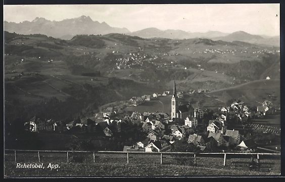 Ansichtskarten: AK Rehetobel, Ortsansicht, 1925 – Gebraucht aus Berlin von bartko-reher