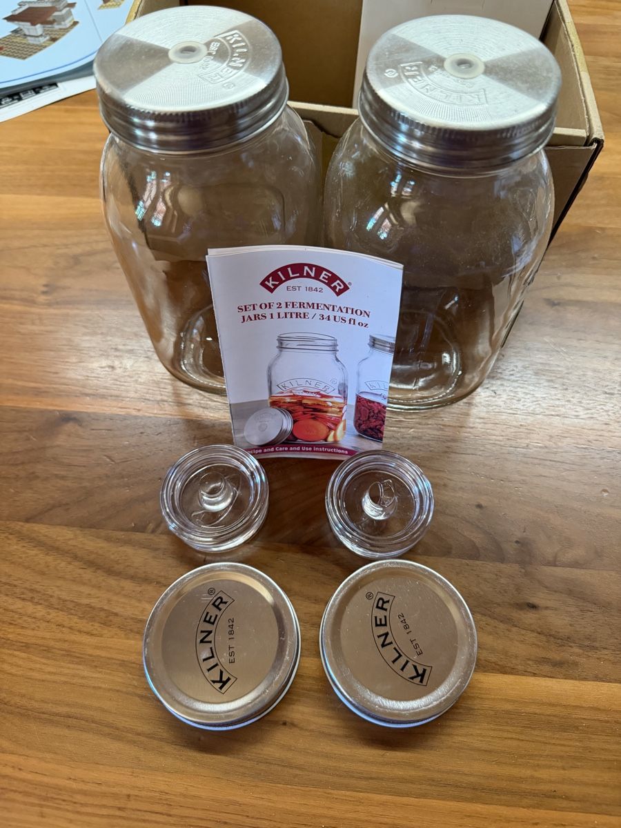Contenitori & Simili: Kilner Fermentationsgläser 2er Set 1 Liter – Nuovo (secondo la descrizione) da Niederstocken venduto da Schnider87 1