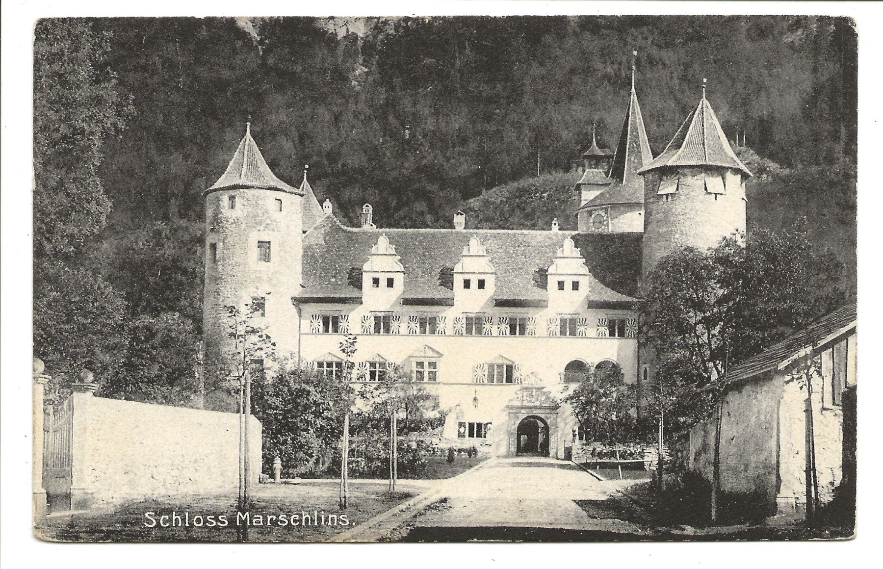 Cartoline postali: Schloss Marschlins (GR) Igis - Landquart - 1929 – Usato da Engelburg venduto da Cartophil