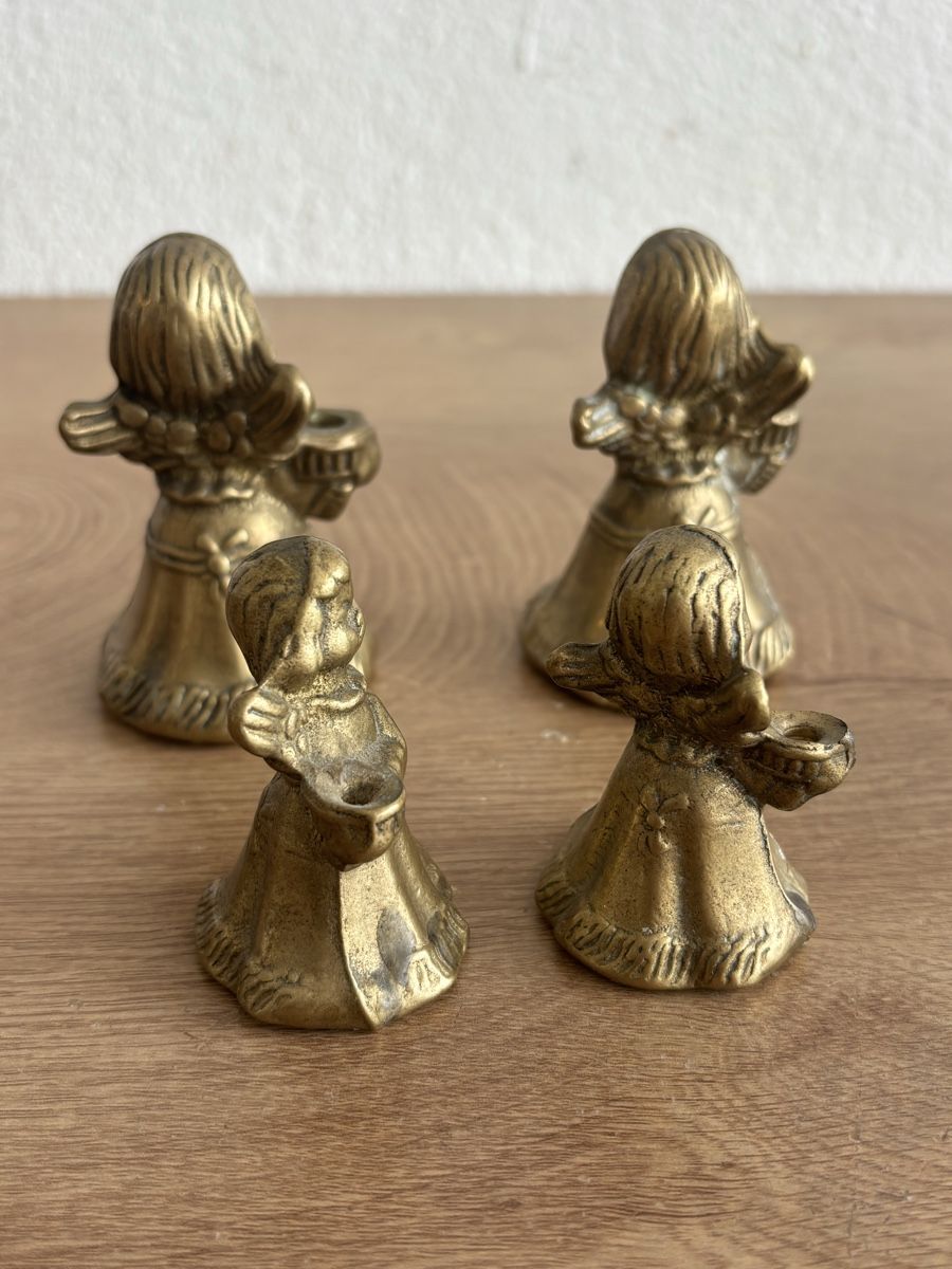 Kerzenständer: Antikes Engel Kerzenhalter Set 4 Stück – Gebraucht aus Orpund von BlackEagel80 2