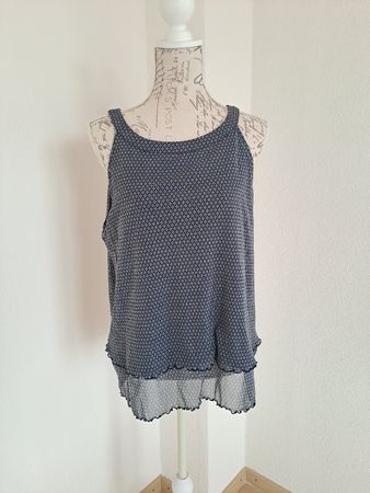 Top S.Oliver taille 42 bleu élégant et léger