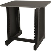 Z612BK EU 12-U rack stand w/black wood top - EU thread 6mm