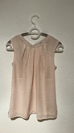 Bluse, Gr. 36, Rosé, Gepunktet