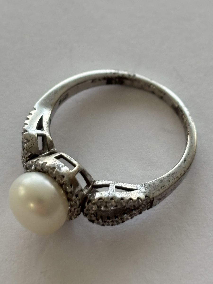 Ringe: Perlenring, Silber 925 – Gebraucht aus Langnau am Albis von flusspflege 4