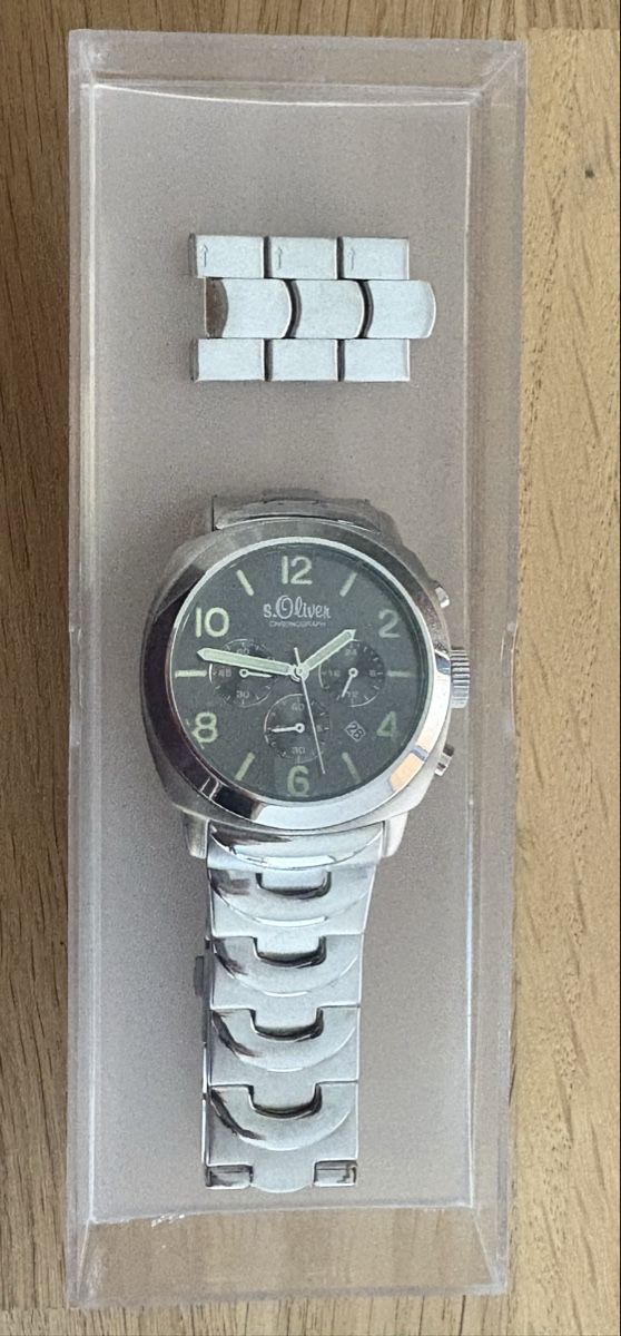 S.Oliver Orologi: S.Oliver Herrenuhr Chronograph – Usato da Schongau venduto da Nwch0