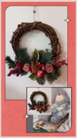 Couronne de l'Avent Unique - Décoration de Noël Rustique