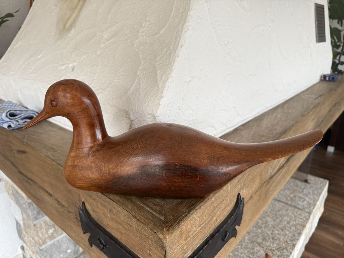 Statuette: Holzente, Handarbeit, – Usato da Aarburg venduto da Yula24 1