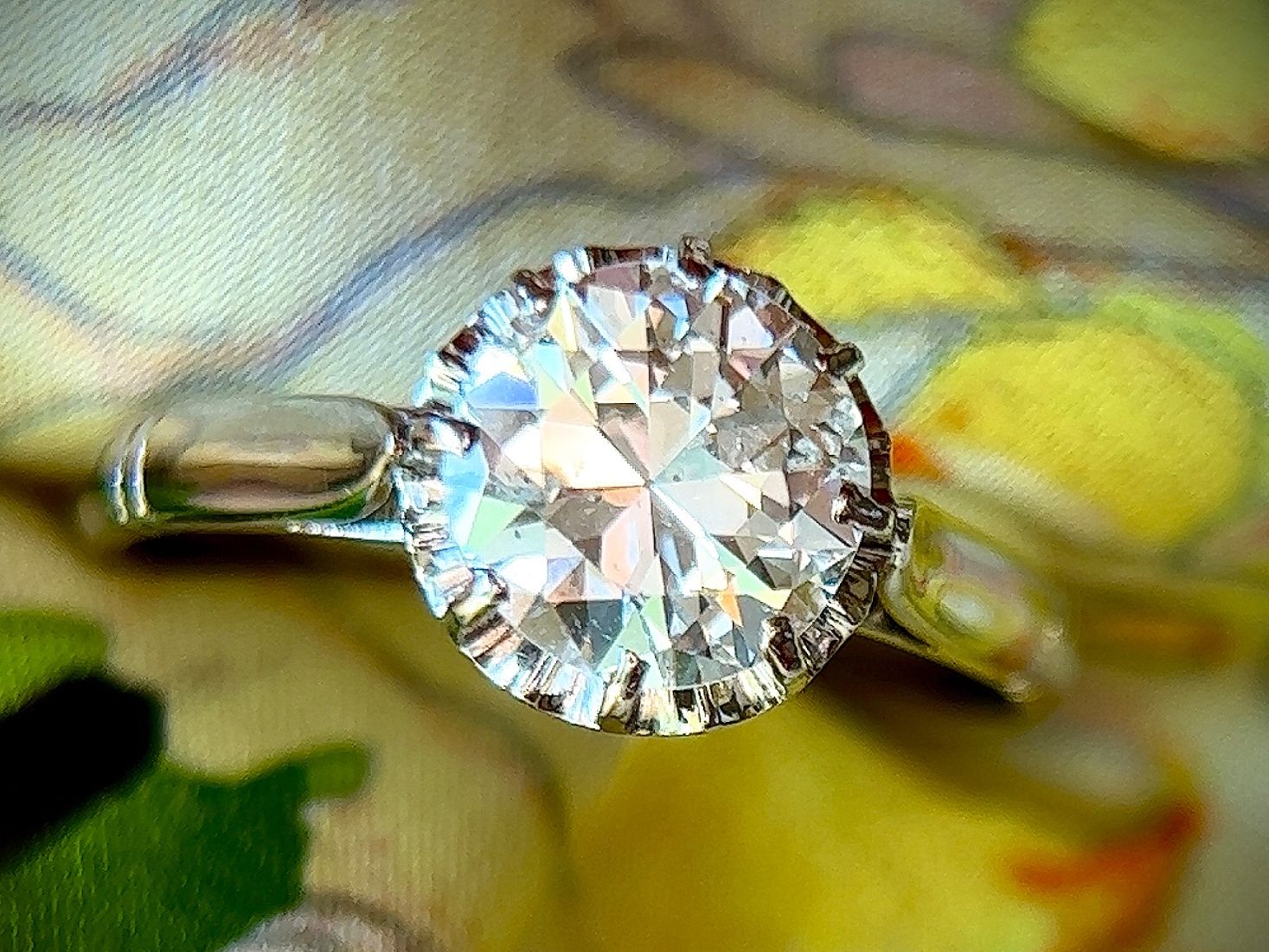 Anelli: Antik Art Deco 1.55ct. G/Si3  Diamant Ring – Usato da Embrach venduto da estzeh1 3