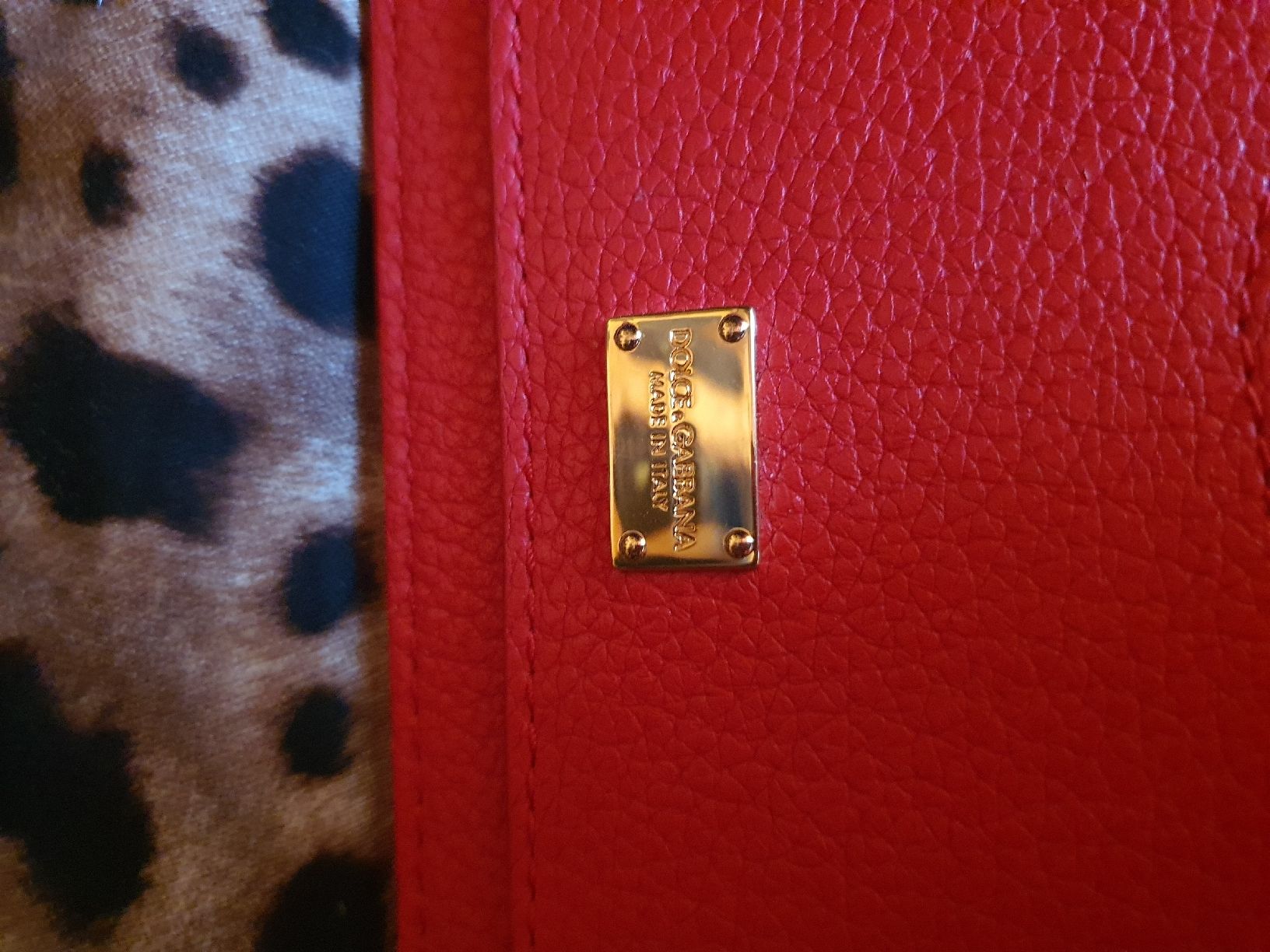 Dolce & Gabbana Zaini: Dolce & Gabbana Backpack Red Leather – Usato da Genève venduto da gvokiii 6