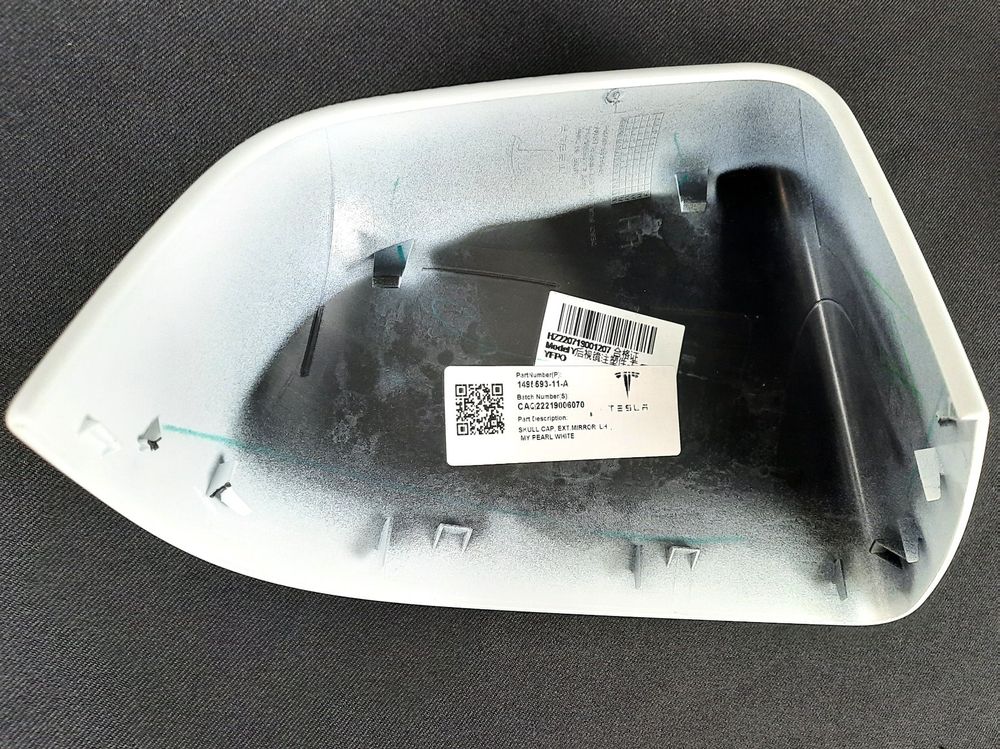 POMPOMPUR Voor Tesla Voor Model 3 2017 2018-2022 Links Rechts Deur Wing Spiegels Achteruitkijkspiegel Cover Lagere Houder 2287.3005 2287.3006(Matte Black R