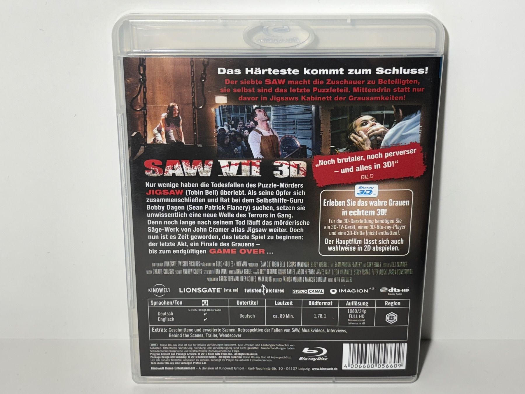 Tutti i DVDs: Saw 7 Vollendung Blu Ray 3D – Usato da Wilderswil venduto da Sstriker 1