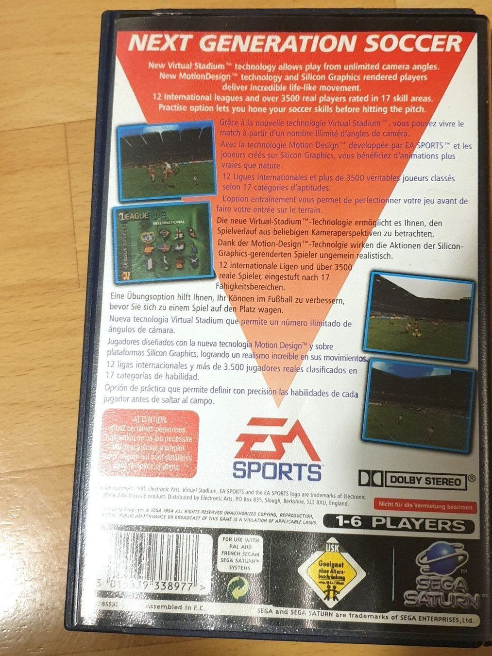 Sega Giochi: FIFA 96 (PAL) - SEGA SATURN – Usato da Spiegel b. Bern venduto da Natix 3