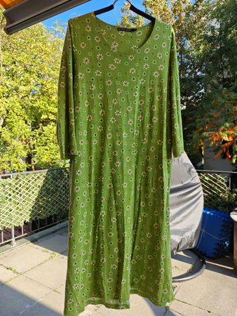 Gudrun Sjödén Kleid mit Blumenmuster grün Grösse L