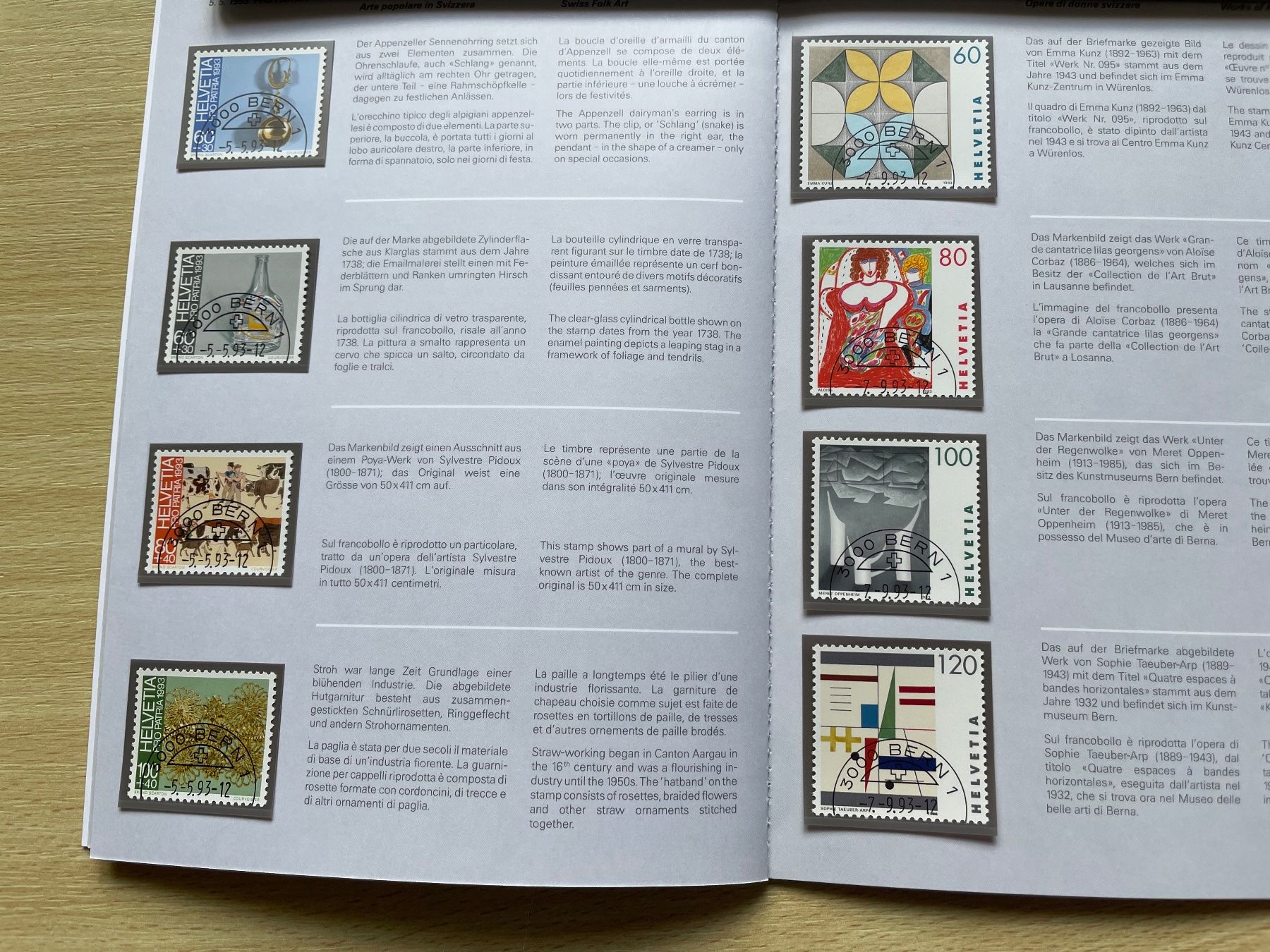 Tutti i francobolli: Carnet timb. 1993 prix poste 35.- SBK 85.- – Usato da Sonceboz-Sombeval venduto da Comment2 2