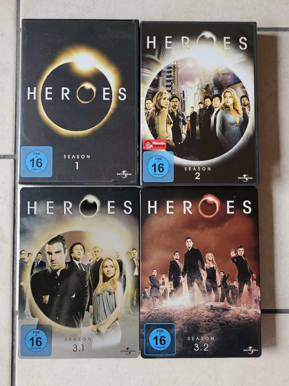 Tutti i DVDs: Heroes  -  Staffel 1 - 3 – Usato da Schneisingen venduto da backstore24
