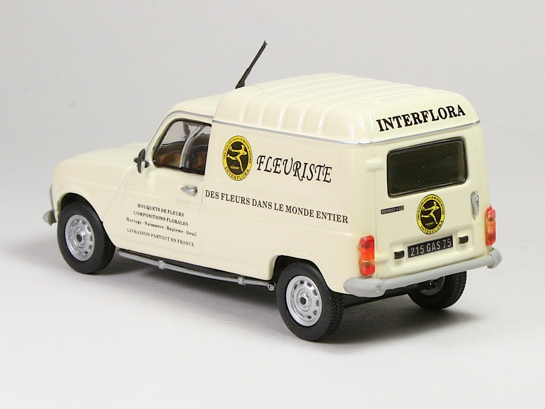 Renault Modellini d'auto: Altaya, Renault 4 F6 Interflora 1986 – Nuovo (secondo la descrizione) da Elsau venduto da Peekay8 3