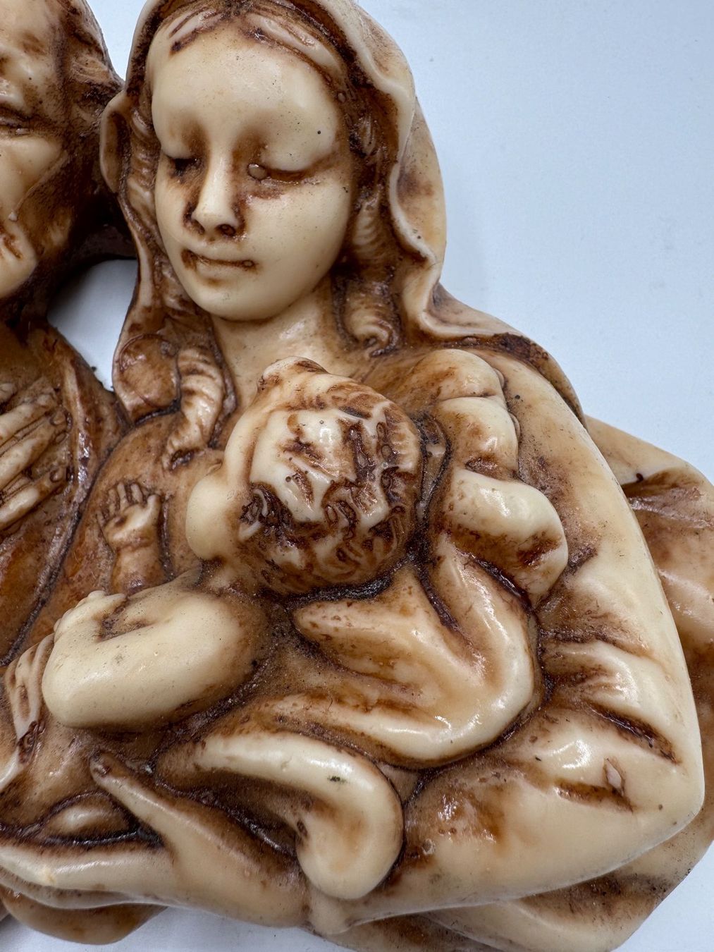 Statuette: Figur : Jozef mit Maria und Kind – Usato da Sachseln venduto da BONATI01 1