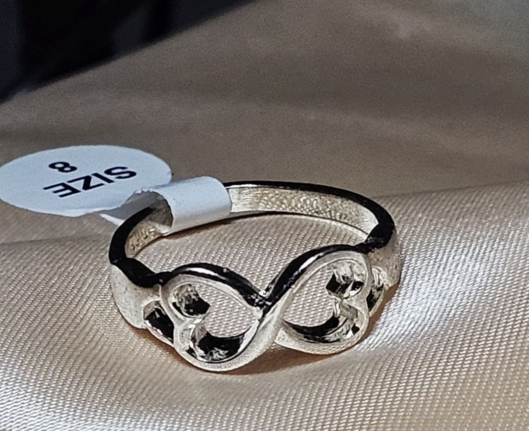 Anelli: Eleganter Ring Herz, 925 versilbert, Gr. 8 – Nuovo (secondo la descrizione) da Grenchen venduto da maretop 2