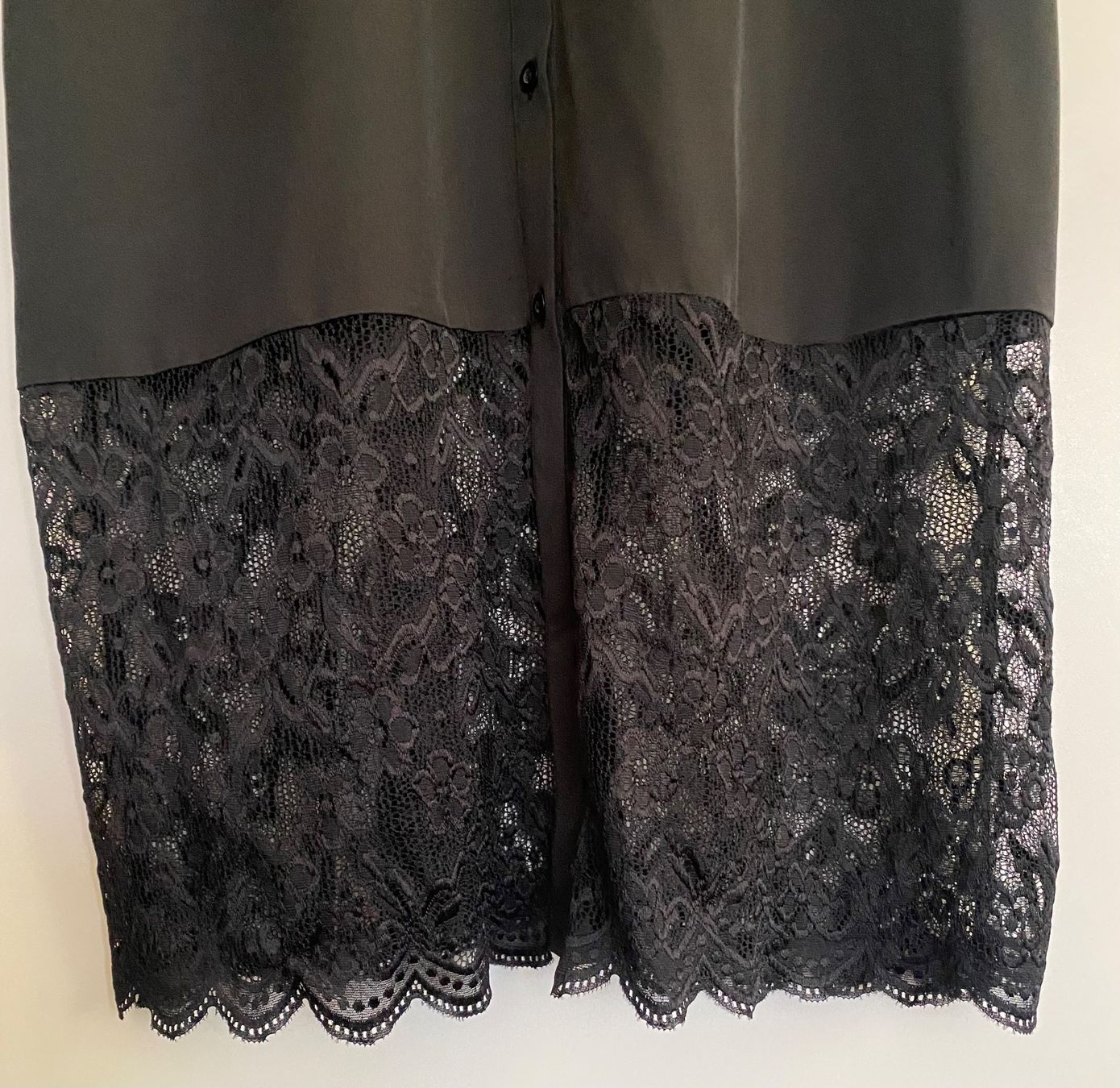 Kleider: Kleid in Schwarz mit Spitzendetail, Gr. XL – Neu (gemäss Beschreibung) aus Zürich von Maria2021 4