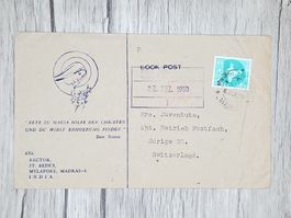 CL14 Enveloppe + Timbre Inde 1960