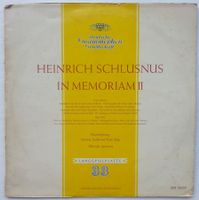 LP Vinyl HEINRICH SCHLUSNUS, um 1955