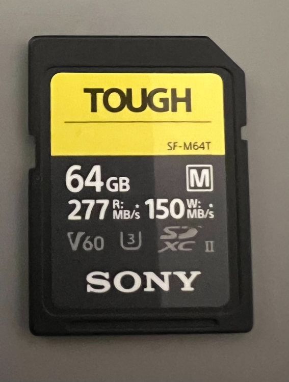 Scheda Di Memoria Sony Tough SDXC 512GB - Classe 10 - Aperta Ma Mai Usata