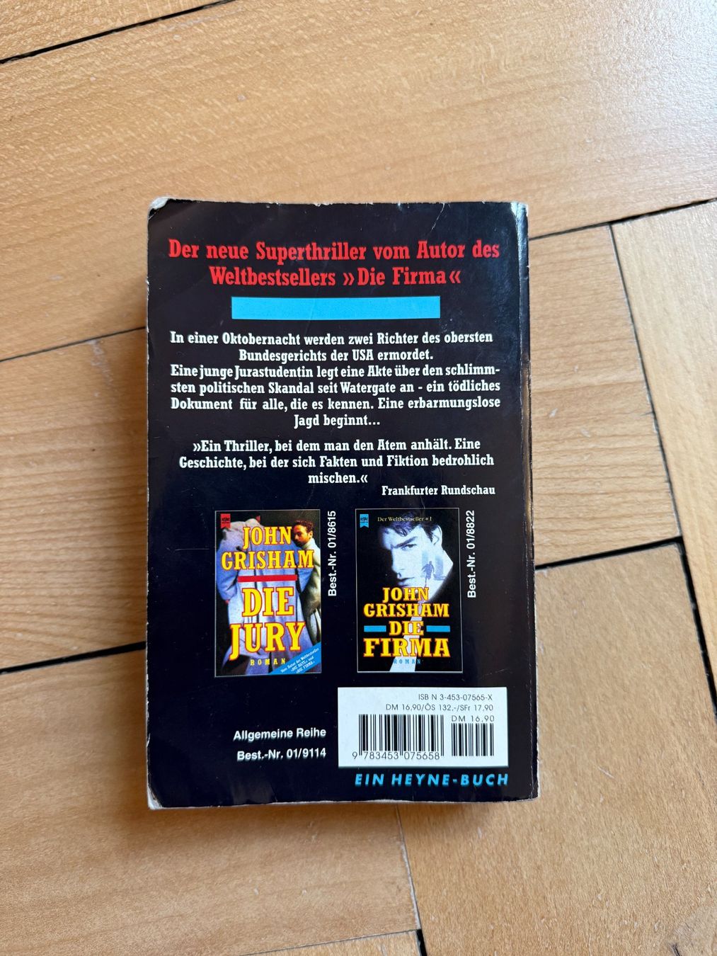 Libri: John Grisham - Die Akte – Usato da Zürich venduto da Diazaio 1