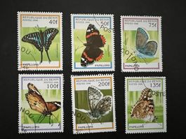 BENIN BUTTERFLIES STAMPS 1996 Serie  gest. (D174)
