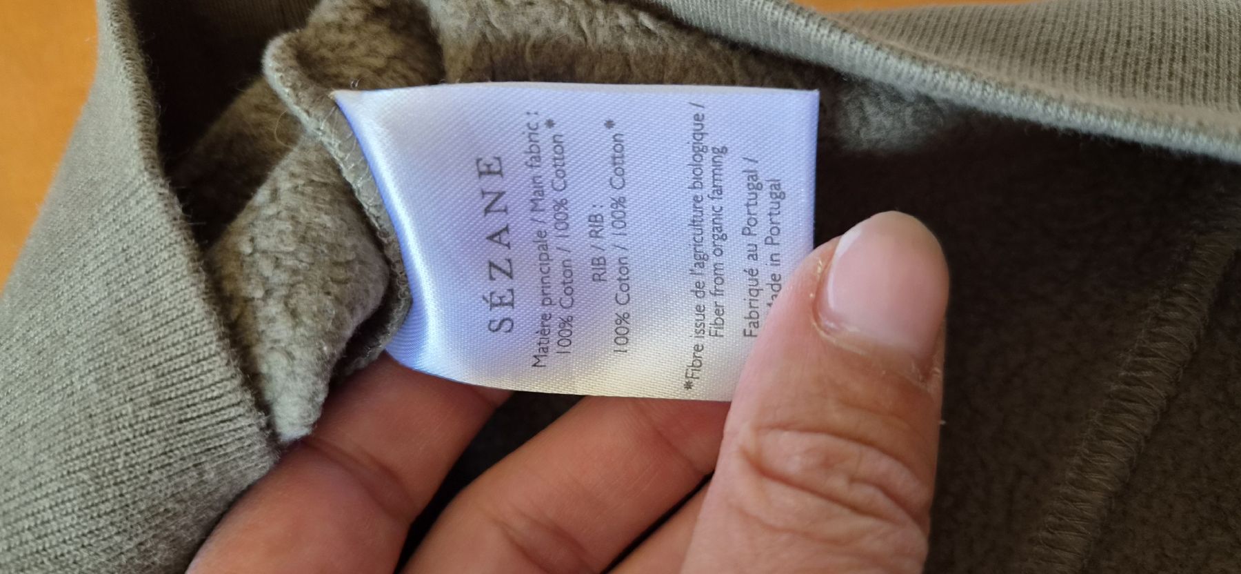 Sezane Maglioni & Felpe: Sezane - Sweat Alexa khaki – Usato da La Chaux-de-Fonds venduto da VenexiaStevenson 2