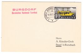 Carte de Burgdorf BPA A175 pour Staad b/Rorschach 16.VII.38