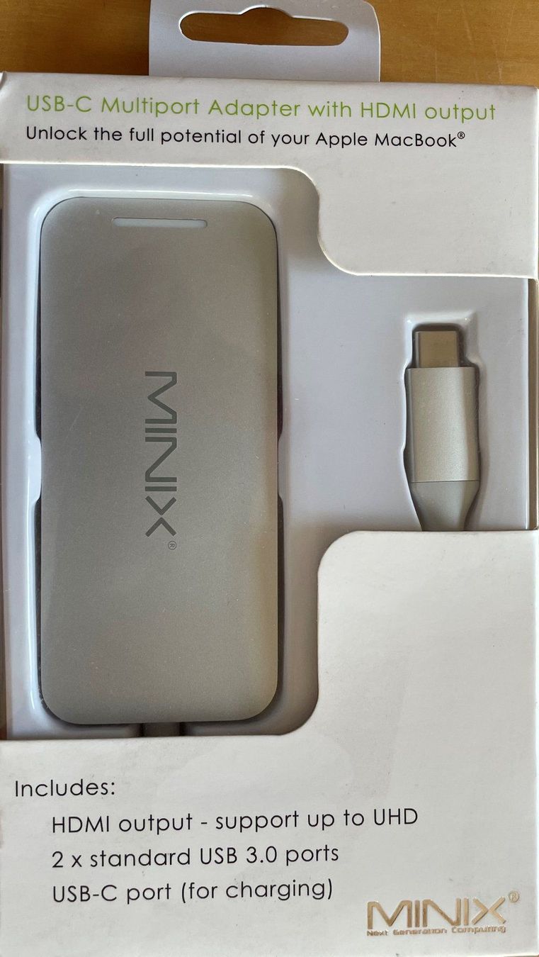 MINIX Unità & Adattatore: Minix Neo-C Mini USB-C Multiport Adapter – Nuovo e nell'imballaggio originale da Genestrerio venduto da DennoPC