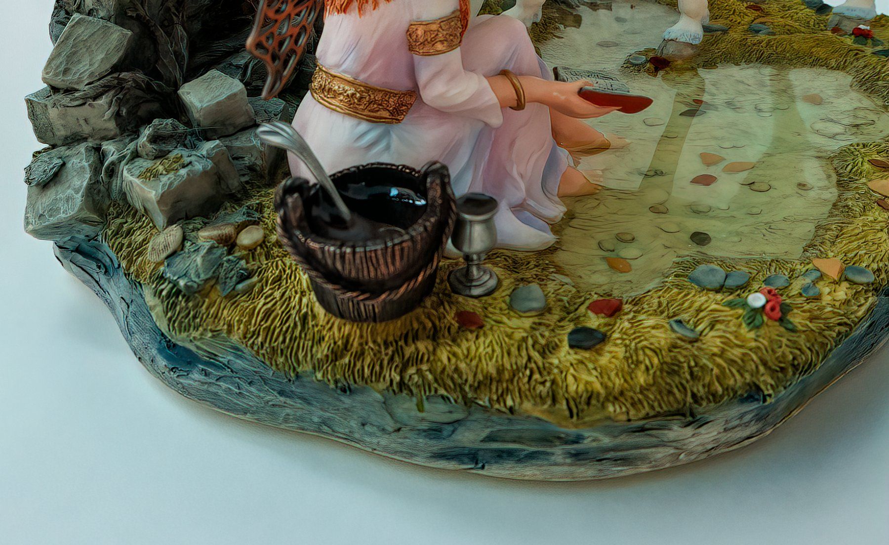Sculture & Statue: FANTASY WORLD® - Figurine: Elfe mit Einhorn – Nuovo (secondo la descrizione) da Rotkreuz venduto da Radus24 4