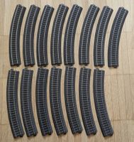 Märklin H0 – 15x Gebogenes C-Gleis 24230 R2, gebraucht