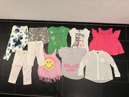 10-teiliges Sommerkleider-Set für Mädchen 4-5 Jahre Benetton