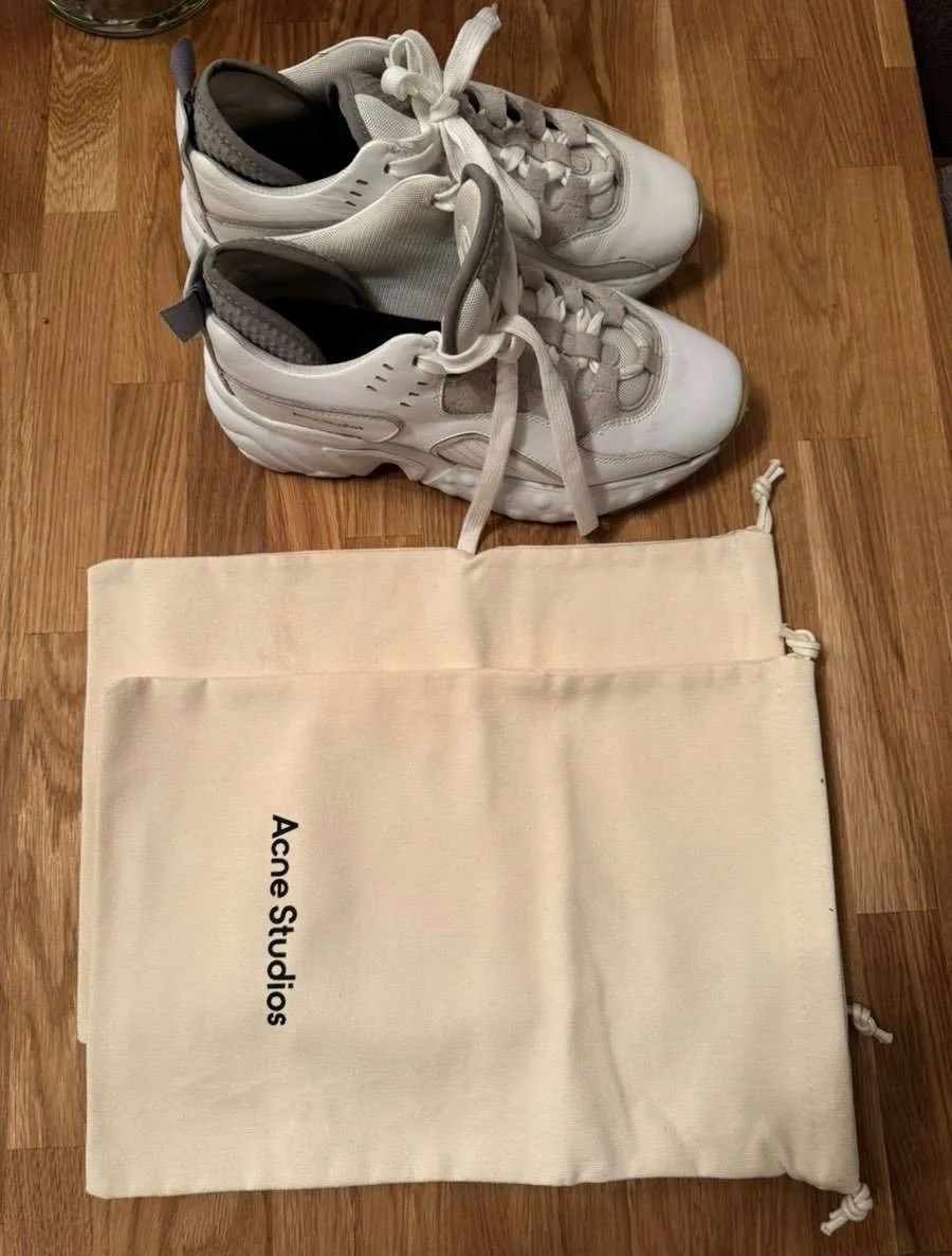 Acne Studios Scarpe da uomo: Acne Studios Augustin Sneakers, Gr. 38, weiss – Usato da Triesen venduto da atos87 5