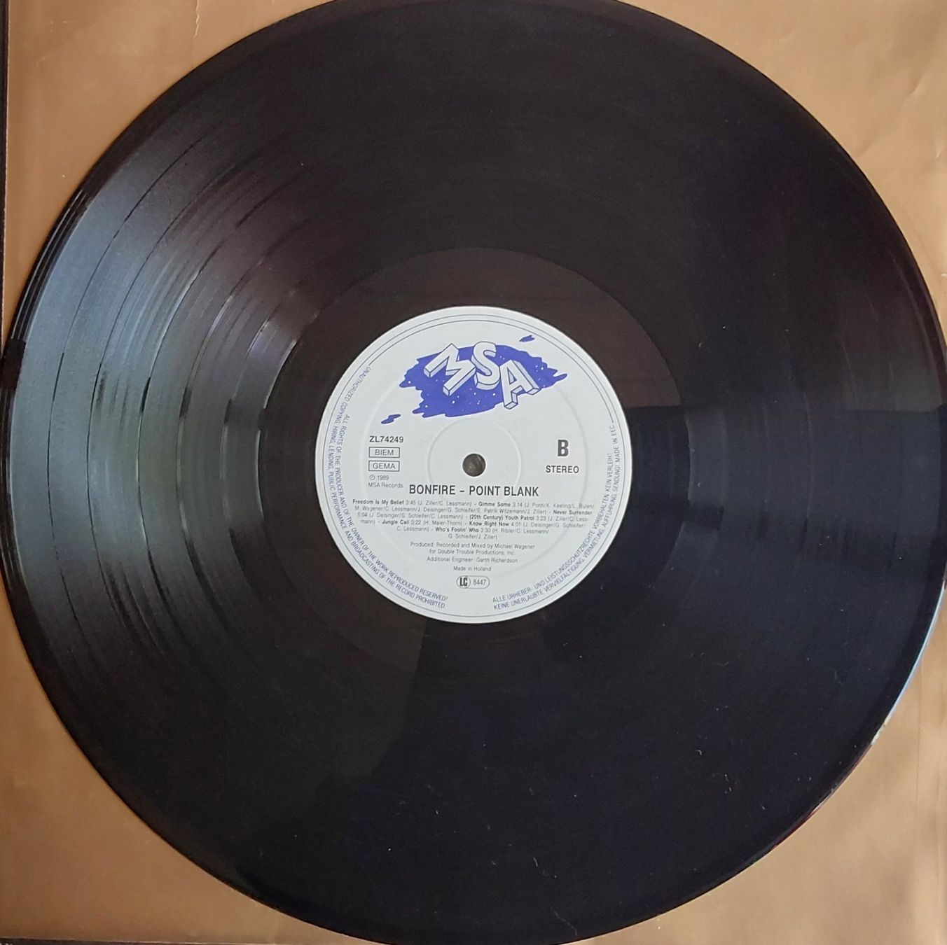Dischi in vinile: Vinyl LP - Bonfire - Point Blank - 1989 – Usato da Villeret venduto da Fil11 3