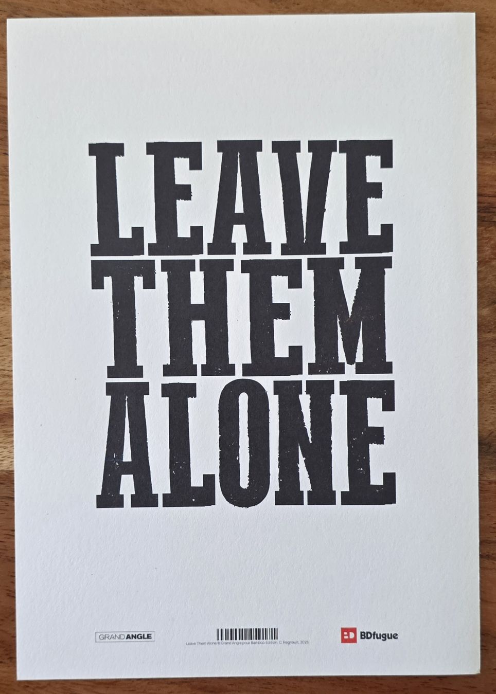 BD: Ex-Libris Leave Them Alone 21X15 CM – Neuf (Voir description) à Dorénaz par DaWiiD 1