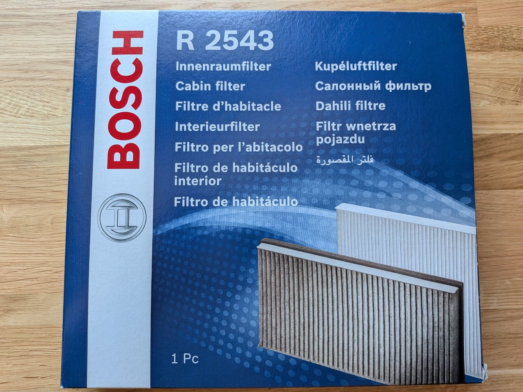 Bosch Tutti pezzi di ricambio auto: BOSCH R 2543 Innenraumfilter neu – Nuovo e nell'imballaggio originale da Aadorf venduto da Planetares