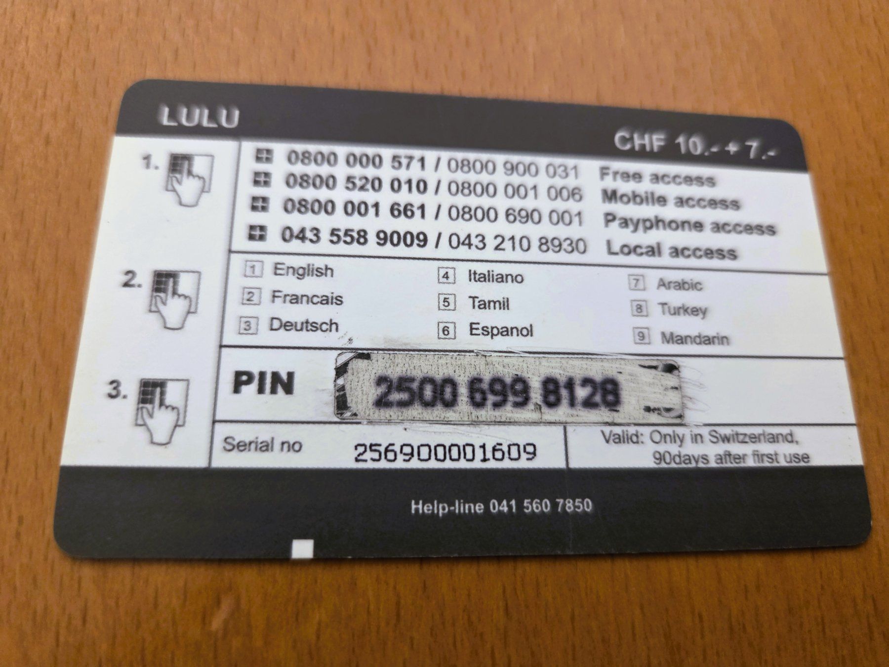 Schede telefoniche: PREPAID - SCHWEIZ – Usato da Brüttisellen venduto da Nighttrain 1