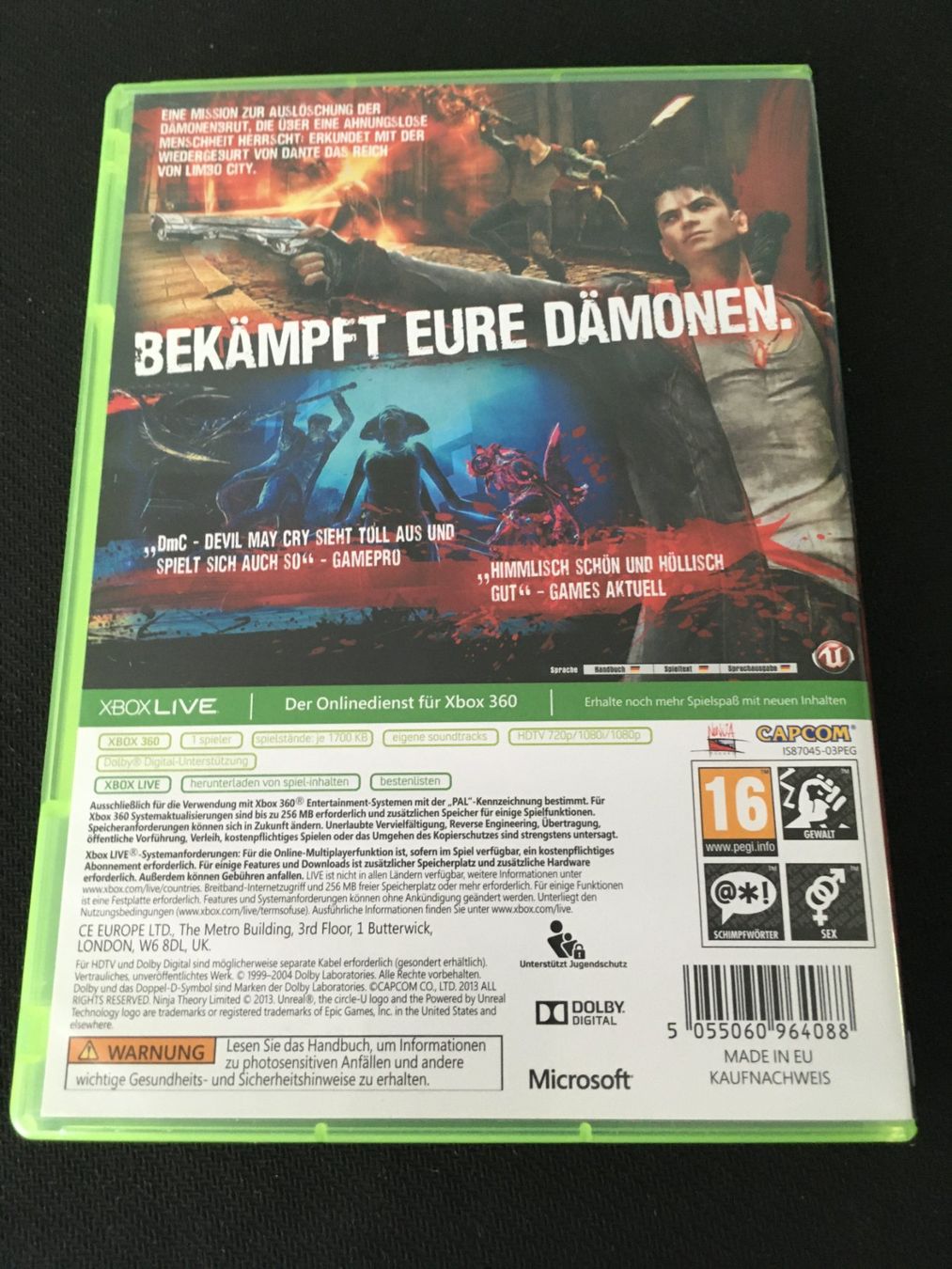 Microsoft Giochi: DMC - Devil May Cry für Xbox360 – Usato da St.Gallen venduto da Punktchen01 1