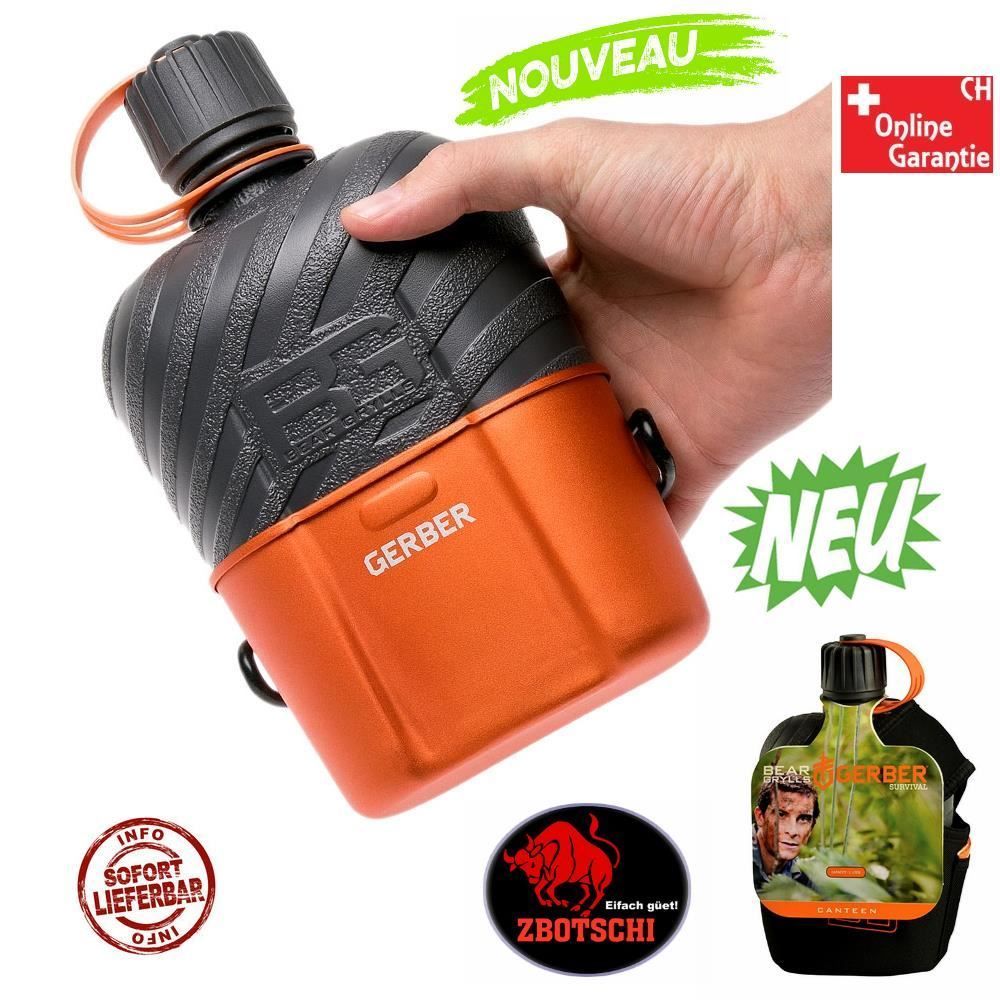 Cucinare, Mangiare & Bere: Gerber Bear Grylls Canteen Trink Flasche – Nuovo e nell'imballaggio originale da Visp venduto da zbotschi