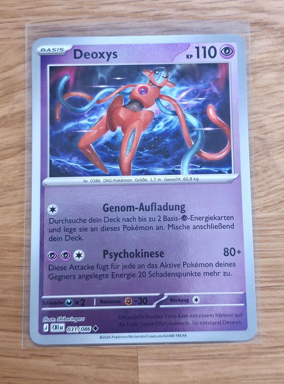 Pokémon Carte collezionabili: Deoxys 031/086 Wachsendes Chaos – Nuovo (secondo la descrizione) da Arbon venduto da Twist05